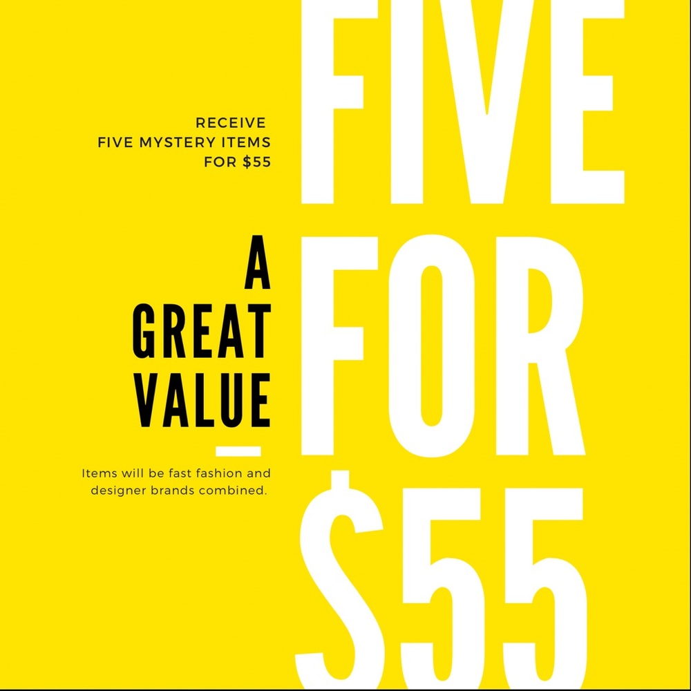 5 MYSTERY ITEMS **CLOSET CLEAROUT**